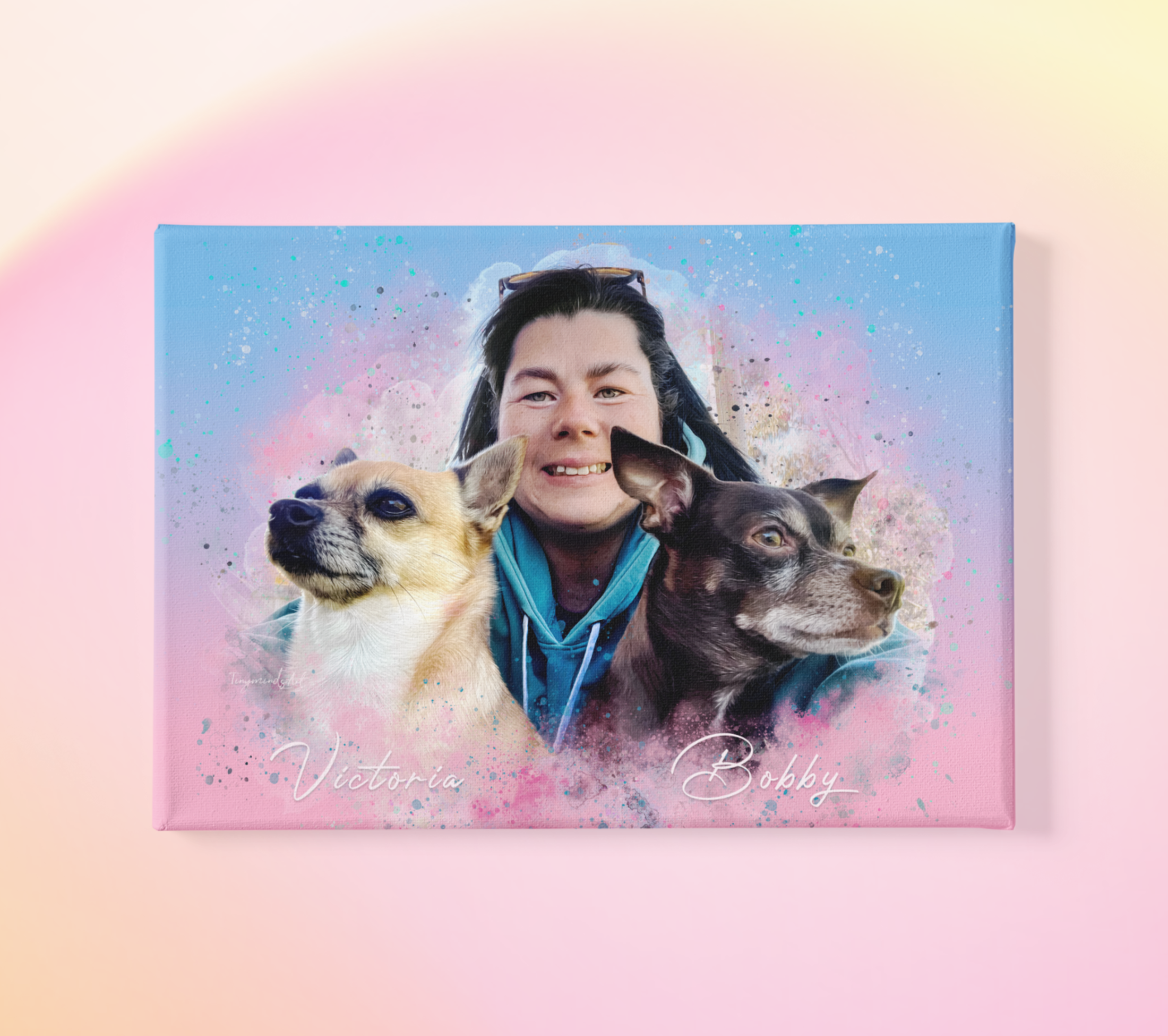 Custom Human and Pet Portrait