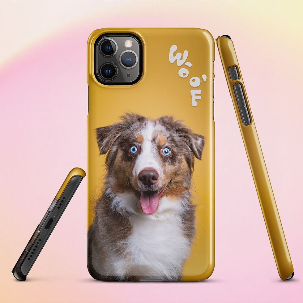 Thumbnail: Personalized Snap case for iPhone - Custom Pet Photo & Color