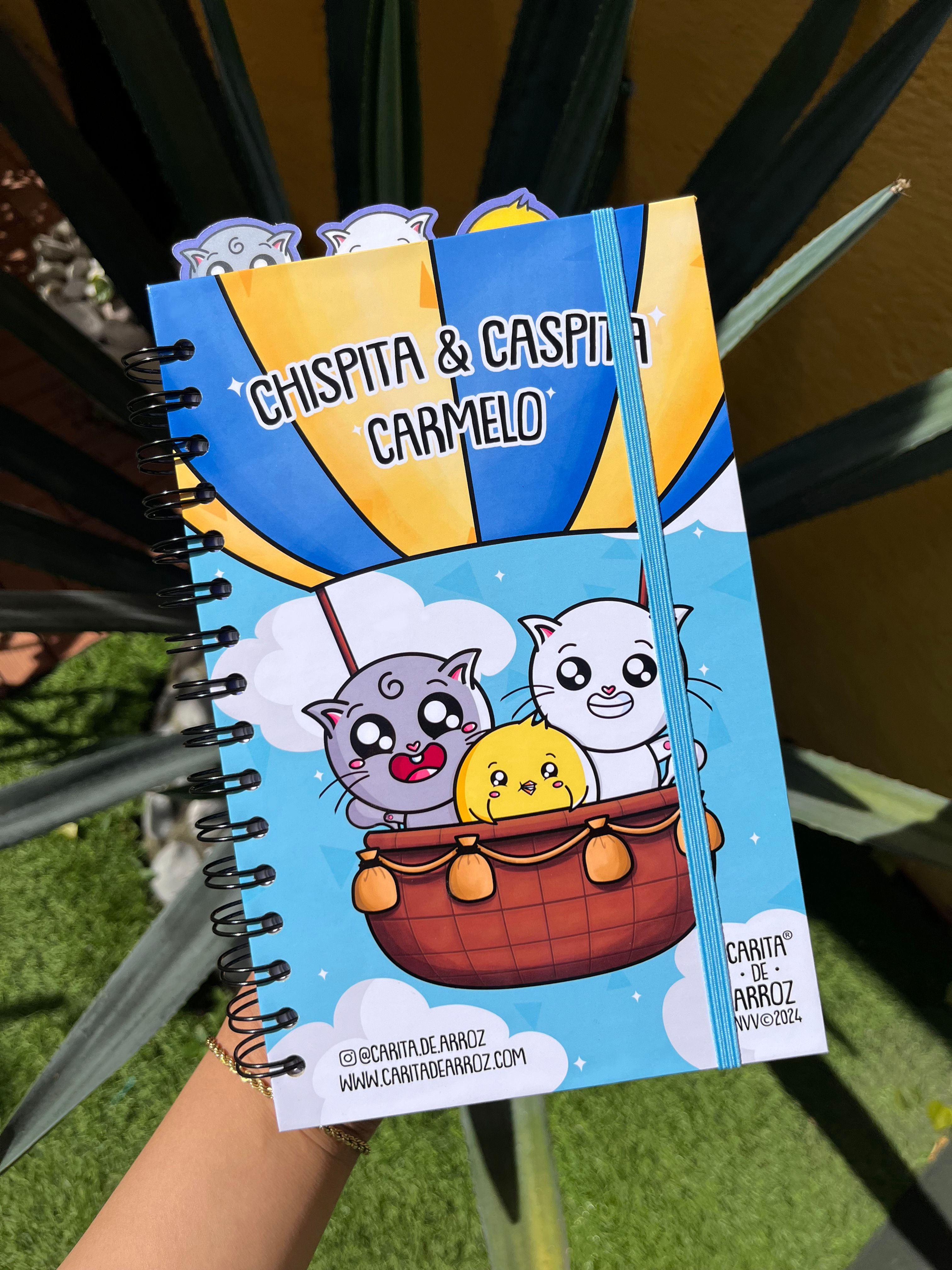 LIBRETA completa | 100 hojas 3 tipos, stickers, folder, separadores, resorte