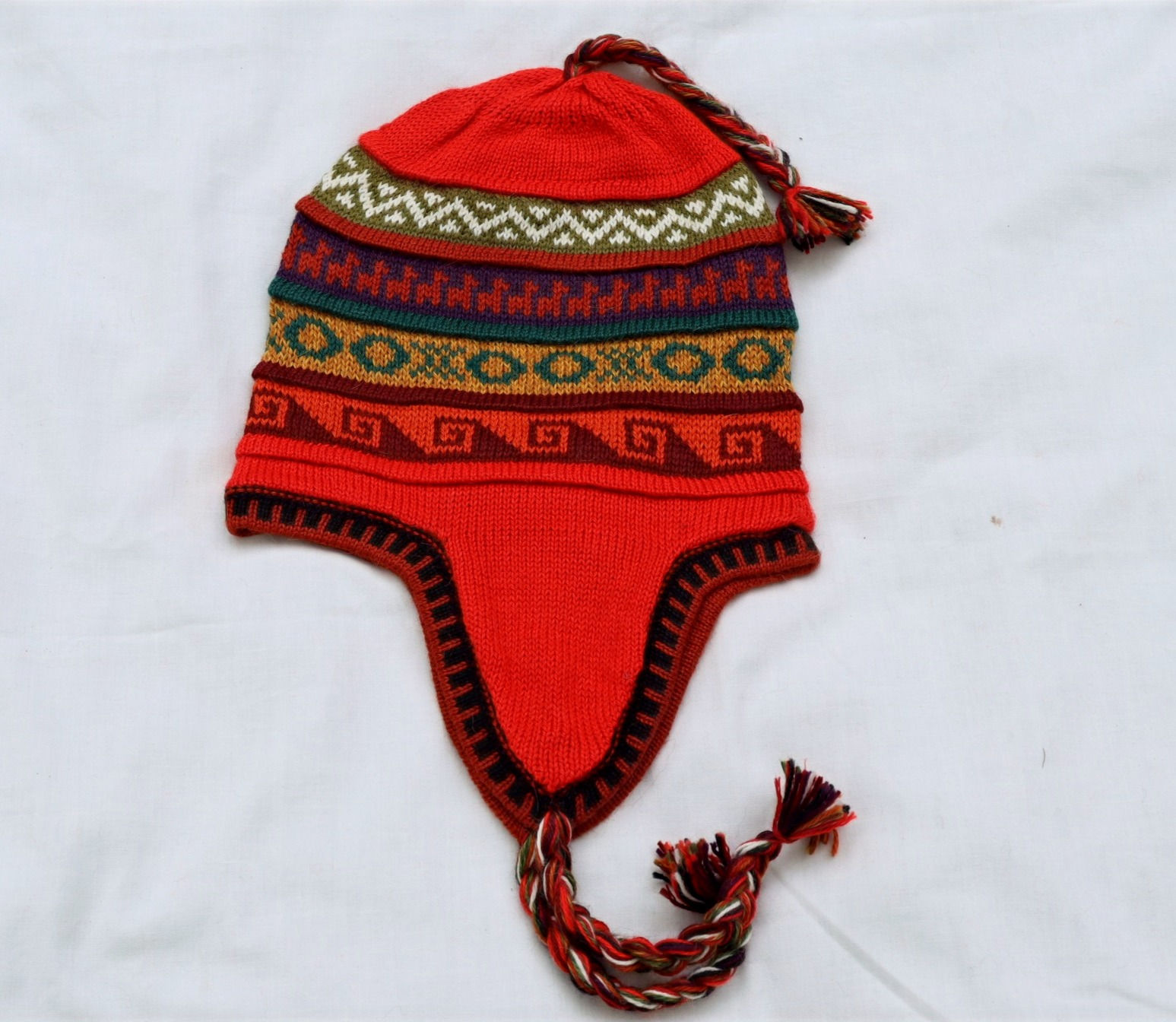 Reversible Cap with Incan Designs - Unisex