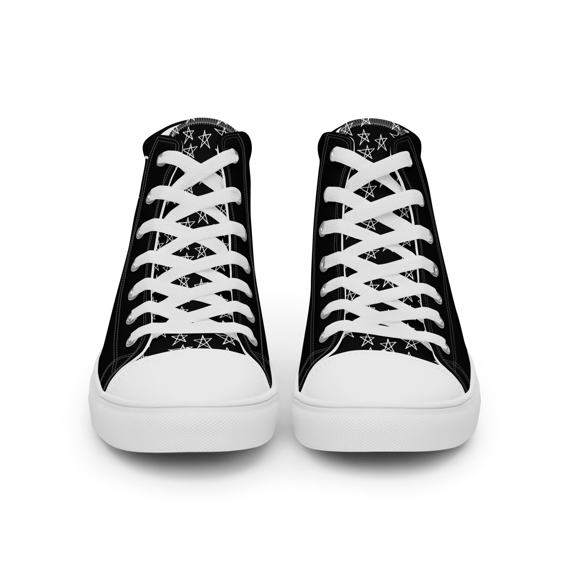 "Please Don't Follow Me, I'm Lost Too" High Top Canvas Shoes