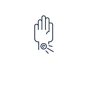 Carpal tunnel awareness icon