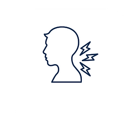 Icon depicting shoulder, wrist, and neck tension commonly experienced by beauty professionals