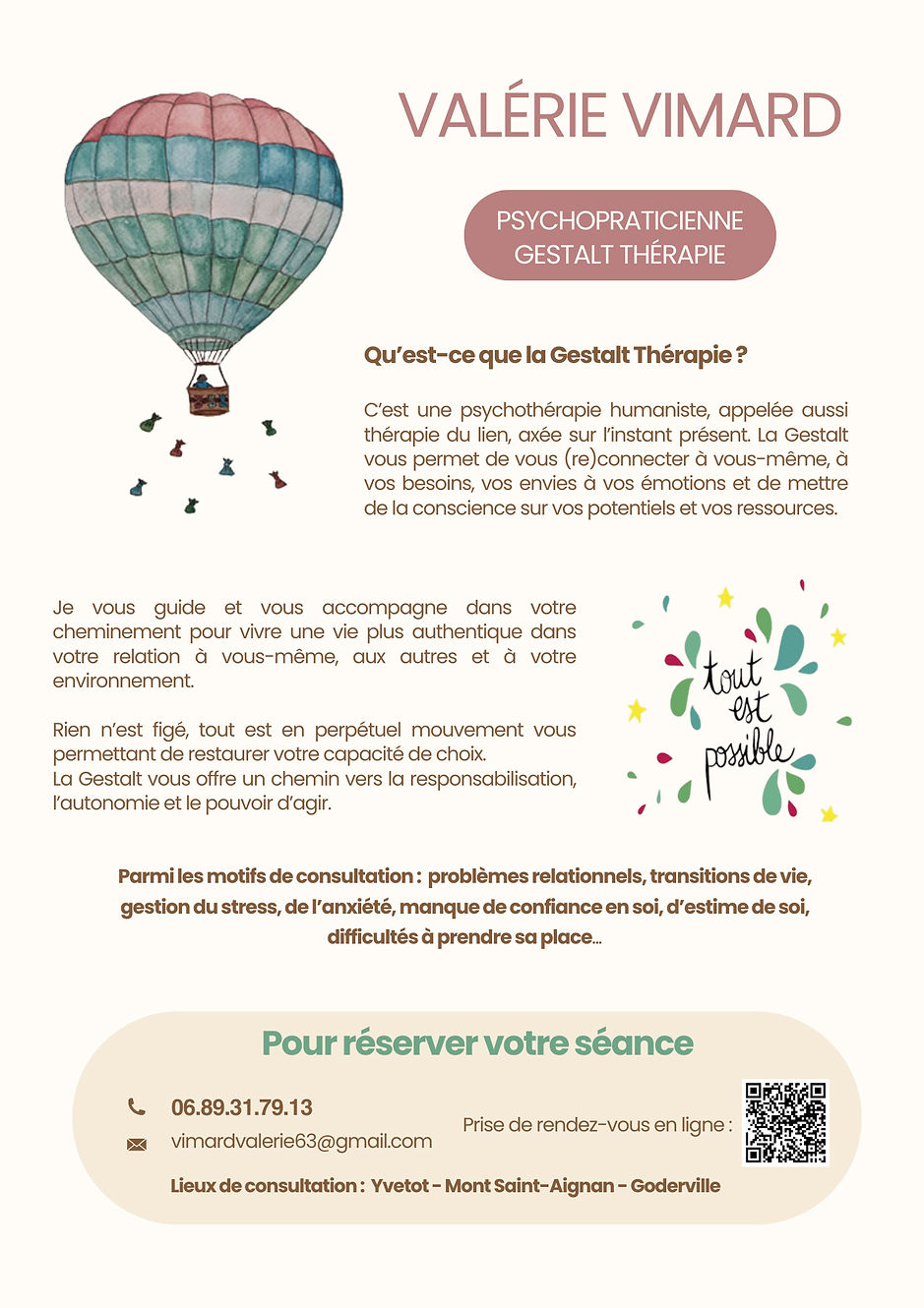 Valérie VIMARD 
Gestalt Thérapie 
Normandie
