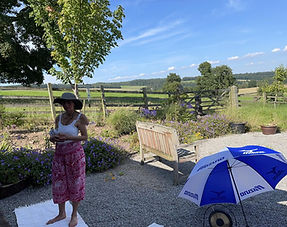 Alison at the Courtyard at Soulands Studio