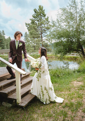 Bride and groom image