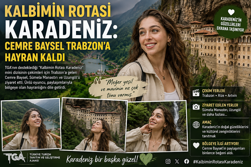 Kalbimin Rotası Karadeniz: Cemre Baysel Trabzon’a Hayran Kaldı