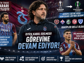 Trabzonspor’da Fatih Tekke Kararı Netleşti: İstifa Kabul Edilmedi, Görevine Devam Ediyor