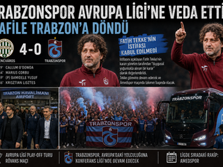 Trabzonspor Avrupa Ligi’ne Veda Etti, Kafile Trabzon’a Döndü