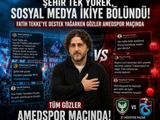Şehir Tek Yürek, Sosyal Medya İkiye Bölündü: Fatih Tekke’ye Destek Yağarken Gözler Amedspor Maçında
