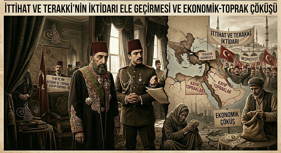 İttihat ve Terakki’nin İktidarı Ele Geçirmesi ve Ekonomik-Toprak Çöküşü