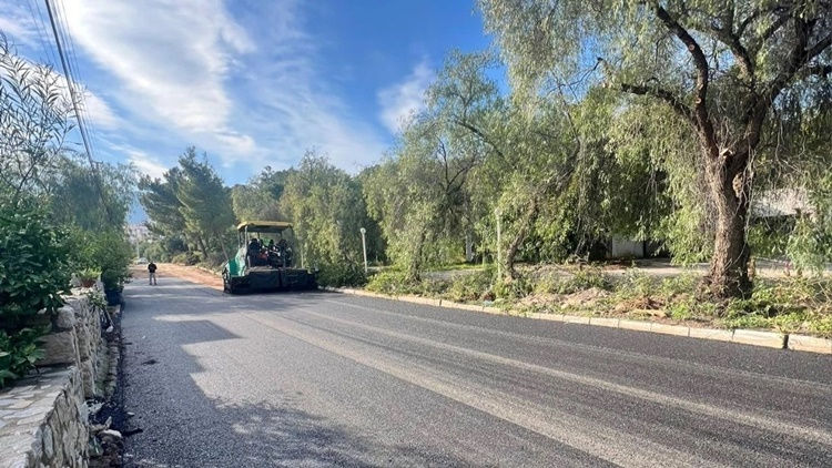 datçada Altyapı ve yol çalışmaları