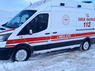 Trabzon 112 Ekiplerini Kar Engelleyemedi.