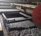 Coagulated paint sludge after spray booth water treatment