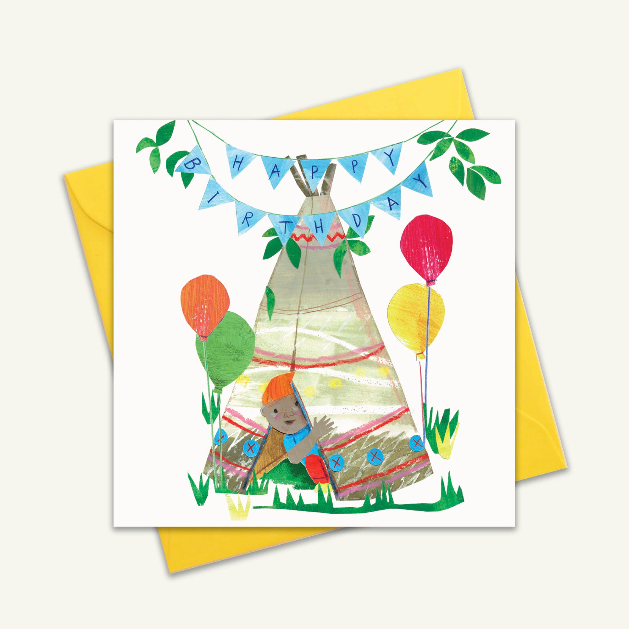 Teepee Birthday Card