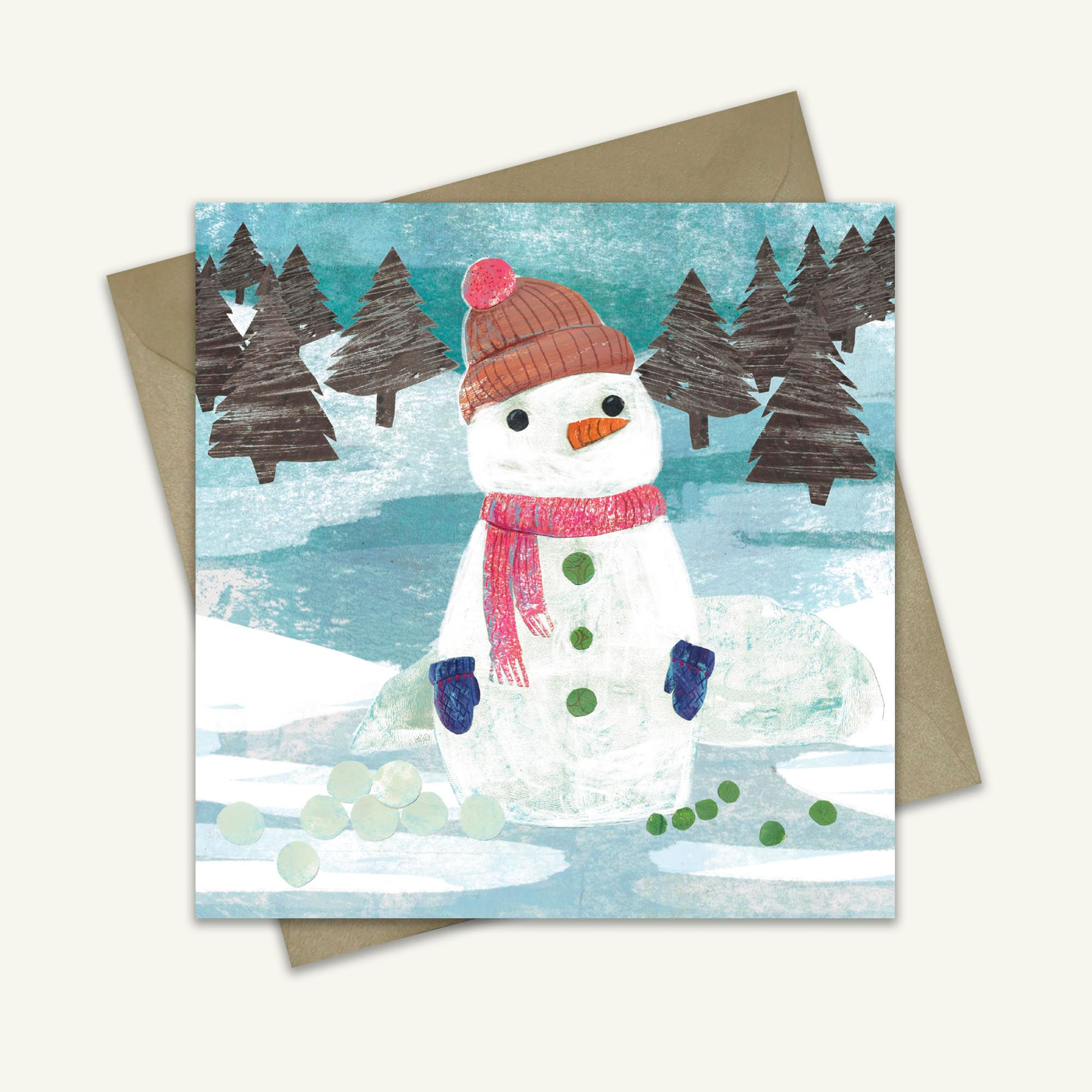Snowman Christmas Greetings Card