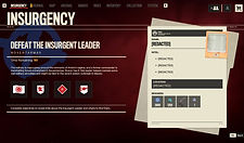 INSURGENCY MENU