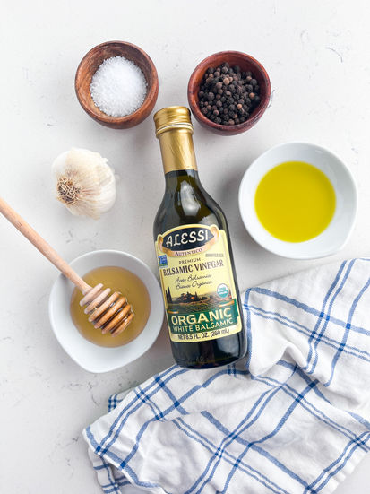 Balsalmic, Olive Oil, Salt & Pepper, Honey