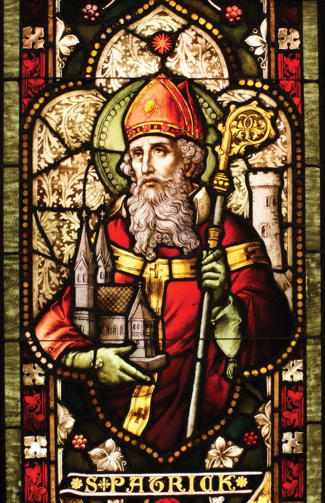 Stained Glass Window In St Patricks Cathedral, Ireland