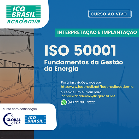 ISO 50001 – Fundamentos da Gestão da Energia