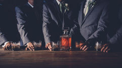 groomsmen at Magnolia Bay