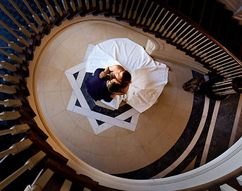 Bride and groom at Pebble Hill Plantation, Thomasville, GA