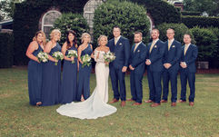 wedding party at South Eden Plantation, Thomasville, FL