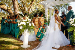 wedding ceremony at The Retreat at Bradley's Pond