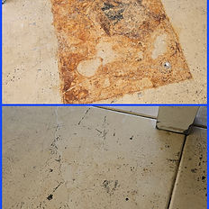 professional rust removal services removing rust stains from garage flooring