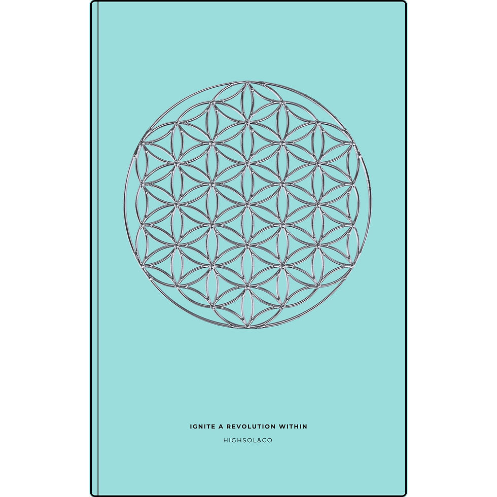 Thumbnail: Flower of Life Vegan Leather Journal — Laser-Engraved Sacred Geometry Notebook