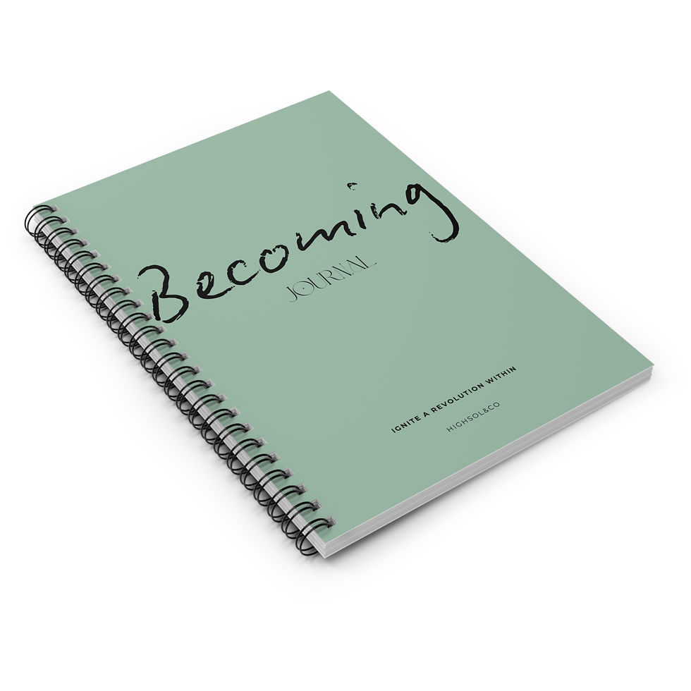 Thumbnail: Becoming Journal | Minimalist Spiral Notebook for Manifestation & Self-Discovery