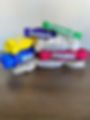 Round slings stacked on top of each other.