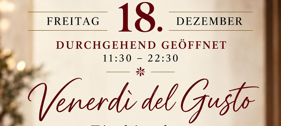 Venerdì del Gusto Pranzo, Aperitivo & Cena