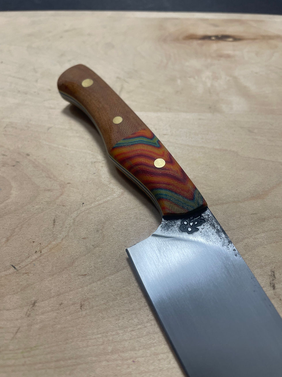 Thumbnail: Butcher knife- Taqueria  sunrise micarta 