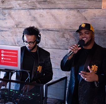 DJ NathanSynth and MC A.Rob performing