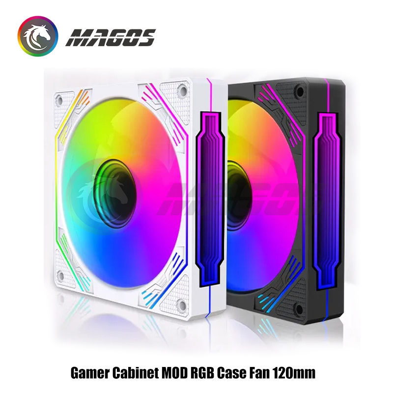 Thumbnail: Gamer Cabinet RGB Case Fan 120mm 3D Infinite Mirror Silent Ventilador Forward & 
