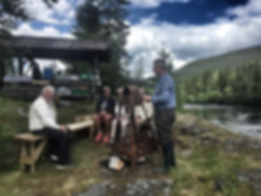 A lovely place for a barbecue on the Orkla River
