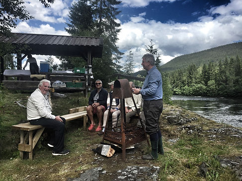 A lovely place for a barbecue on the Orkla River