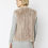 Thumbnail: Jayley Vertical Stripe Faux Fur Gilet Mocha