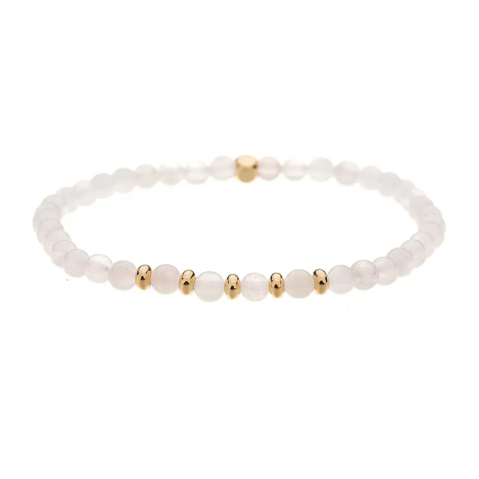Moonstone/Gold Plated Stone Bracelet
