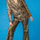 Thumbnail: Jayley Bamboo Sequin Trousers Leopard Gold