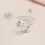 Thumbnail: Sterling Silver Crystal Dragonfly Stud Earrings