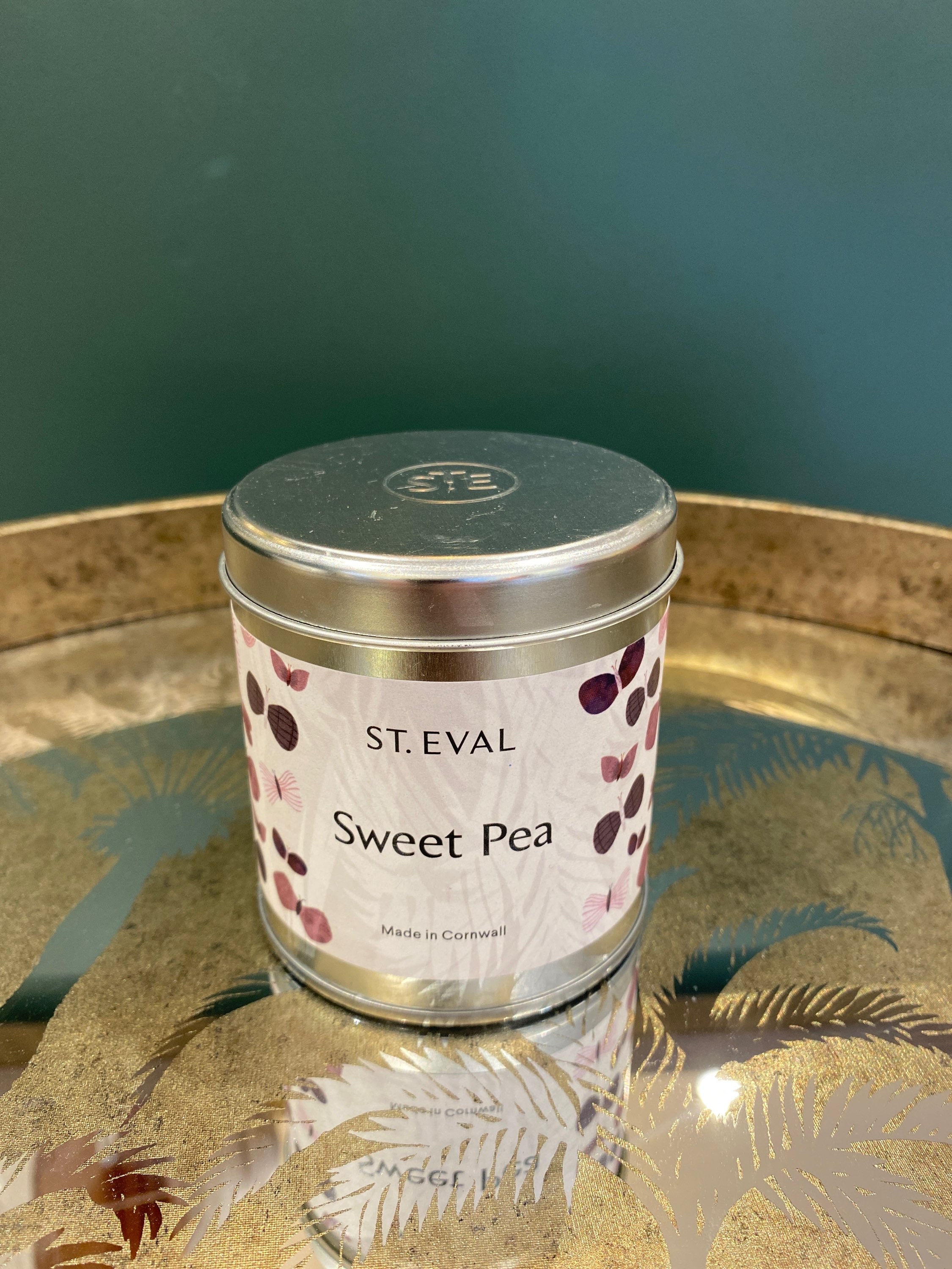 St. Eval Sweet Pea Tin Candle