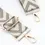 Thumbnail: Grey Two Tone Chevron Print Woven Bag Strap