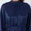 Thumbnail: Royal Blue High Neck Blouson Pleated Midi Dress