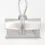 Thumbnail: Silver Italian Leather Wristlet Bag