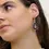Thumbnail: Golden Garnet Coloured Teardrop Earrings