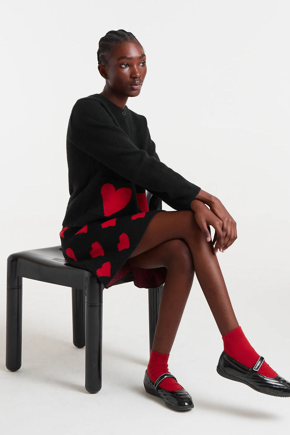 Thumbnail: Jacquard Heart Skirt