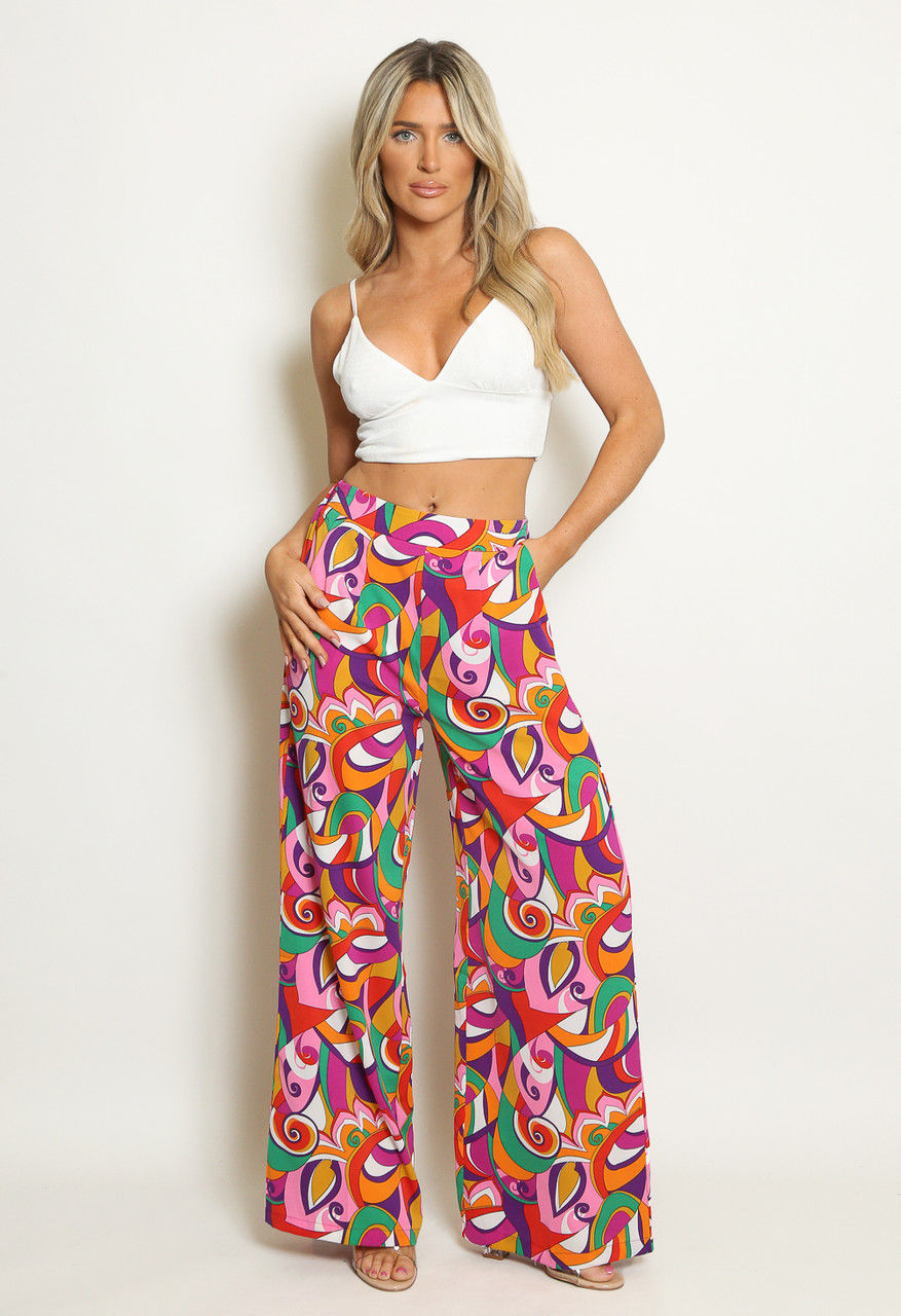 Thumbnail: Printed flare trouser 