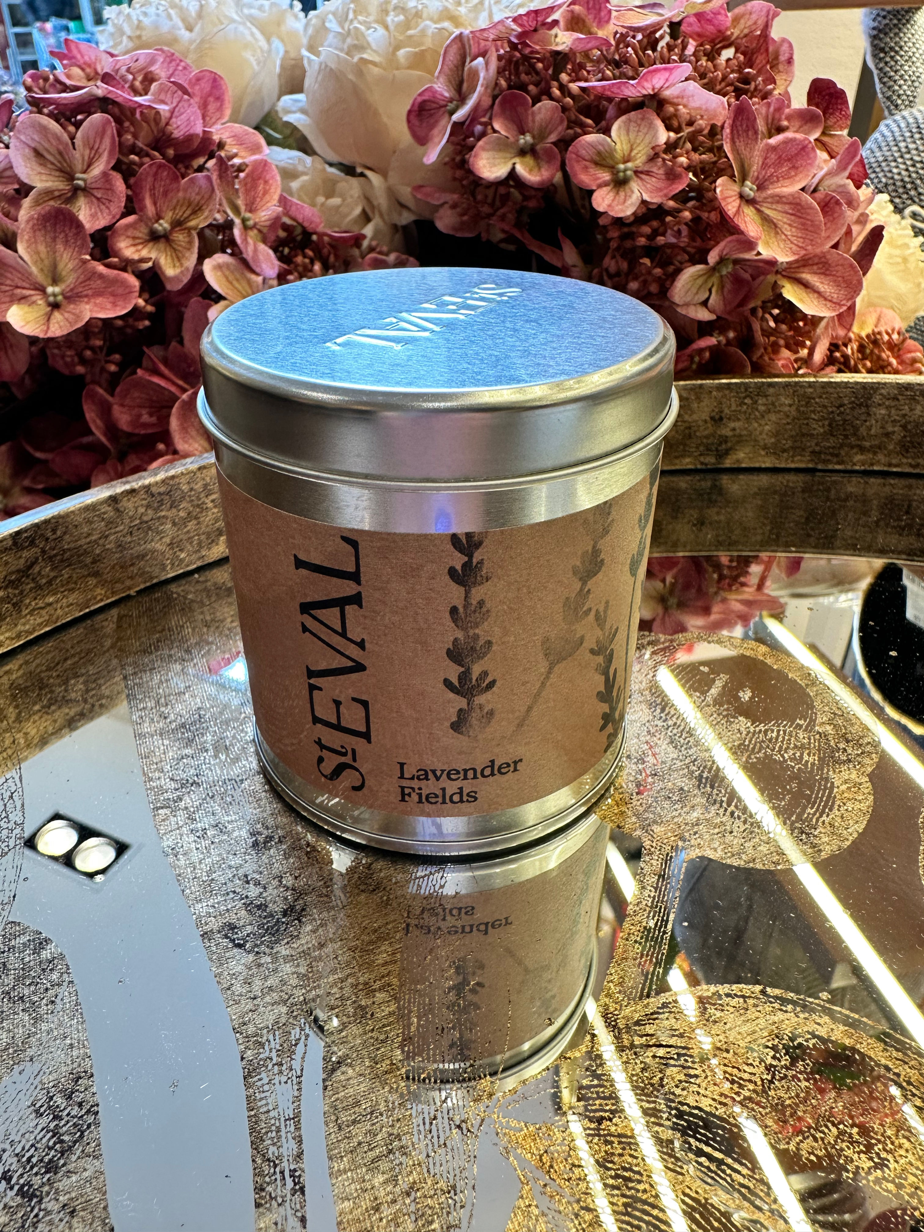 St. Eval Lavender Fields Tin Candle